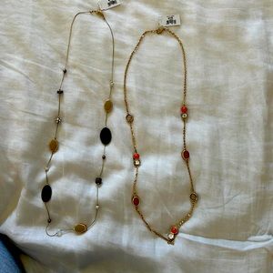 NWT 2 Loft long necklaces each 18” long